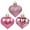 D, variant on 6Pcs Multi Finish Heart Shaped Baubles - Glittering Hanging Heart Ornaments for Christmas Tree Decor and Festive Home Holiday Decoration