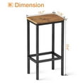 thumbnail image 6 of ODK 25.6 Inch Height Wooden Counter Seat Barstool, Rustic Brown (2 Set), 6 of 6