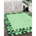 thumbnail image 2 of Ahgly Company Indoor Rectangle Patterned Light Green Area Rugs, 3' x 5', 2 of 6