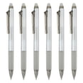 thumbnail image 1 of Uxcell 6Pcs Erasable Gel Pens, 0.7mm Glitter Retractable Fine Point Heat Erasable Scented Pens Smooth Writing Markers with Strawberry Scent for Scrapbooking Painting Writing, Silver Grey, 1 of 7