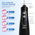 thumbnail image 3 of 300ml  Portable Cordless Oral Irrigator Rechargeable Travel Irrigation Cleaner IPX7 Waterproof Electric Waterflosser Flossing Machine for Teeth Cleaning, 3 of 5