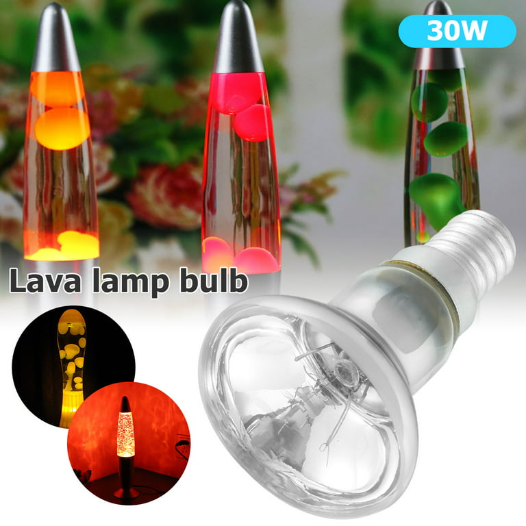 Replacement Lava Lamp E14 R39 30w Spotlight Screw In Light Bulb Clear Reflector  Spot Light Bulbs La