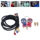 thumbnail image 4 of Juego De Manómetros De Colector, Perillas De Metal, Kit De Manómetro De Refrigerante, Junta De PTPE Fácil De Leer Con Manguera Para R22 R32 R410A, 4 of 7