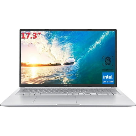 ASUS Vivobook Laptop, 17.3" FHD Display, 12th Gen Intel Core i3-1220P Processor(Beats i7-1165G7), 40GB RAM, 2TB SSD, Wi-Fi 6, Fingerprint Reader, SonicMaster Audio, Chiclet keyboard, Windows 11 Home