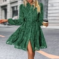 thumbnail image 2 of IWEMEK Dresses for Women Fall Long Sleeve Henley Neck Mini Dress Semi Formal Cocktail Dresses Flowy Boho Outfits 2025, 2 of 7