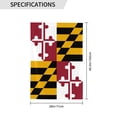 thumbnail image 3 of Maryland-Flag Pattern House Flag 28 X 40 Inch Garden Flag Decorative House Yard Double Sided Flag For Decoration, 3 of 6