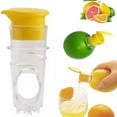 thumbnail image 5 of NEW Manual Citrus Juicer - Lemon Orange Squeezer for Effortless Juicing, Hand Press Fruit Juicer with Dual-Size Cones & Non-Slip Base for Lemon, Lime, Orange, Pomegranate - Easy to Use & Clean, 5 of 5