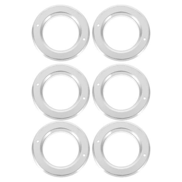 FOLOYORI 6Ud Accesorios Para De Loros Con Protectores Antibite De Aluminio Plateado