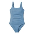 thumbnail image 4 of Tiijoy Girls One-Piece Swimsuit Square Neck Quick Drying Bathing Suit Swimwear, 4 of 4
