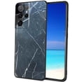 thumbnail image 1 of Dark-Marble-Stone Phone Case, Degined for Samsung Galaxy S22 Ultra Case Men Women, Flexible Silicone Shockproof Case for Samsung Galaxy S22 Ultra, 1 of 1