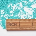 thumbnail image 3 of U8MO 933pcs/10g Glass Tiny Beads Round 11/0 Matte Opaque Finish Loose Beads 2x1.5mm-Dark Turquoise, 3 of 3