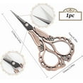 thumbnail image 2 of 1set 1pc Stainless Steel with Zinc Alloy Handle Orchid Sewing Red Copper 113x53x7mm, 2 of 5