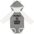 thumbnail image 3 of Inktastic Mommy Surfing Buddy Surfboard Boys or Girls Long Sleeve Baby Bodysuit, 3 of 5