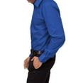 thumbnail image 4 of G-Style USA Men's Regular Fit Long Sleeve Solid Color Dress Shirts - Royal Blue - Large - 16-16.5 - 32-33, 4 of 6