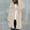 Beige, variant on jsaierl Womens Fuzzy Hooded Cardigan Coat Winter Double Fleece Open Front Jacket Coat Plush Warm Plus Size Outwear