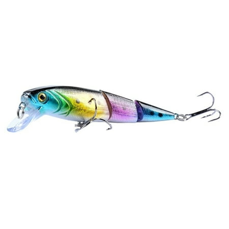 Yokua 3 Segment Artificial Hard Baits Swimming Lures with Hook for Trout