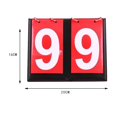 thumbnail image 1 of 2 Digit Score Keeper Flips up Portable Sports Scoreboard Tabletop Scoreboard for Basketball Ball Red, 1 of 9
