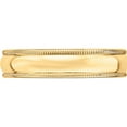 thumbnail image 4 of 14K Yellow Gold 14Ky 5mm Ltw Milgrain Half Round Band Size 9 Made In United States ml050-9, 4 of 6