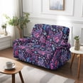 thumbnail image 2 of SCRAWLGOD Boho Paisley Flower Print Recliner Loveseat Slipcovers Non Slip 6 Piece Recliner Cover Stretch Anti Scratch Reclining Cover, 2 of 8
