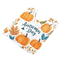 Yayeee Bath Rugs for Bathroom Floor Non Slip Non Skid Contour Soft Absorbent Pumpkins Pattern Machine Washable Mat