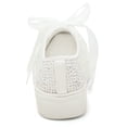 thumbnail image 6 of Elivandon 9995 Wedding Shoes Lace Bridal Sneakers 1.46" Platform Bride Tennis Shoes Sparkling Rhinestone Wedding Sneakers Color Ivory,Size 5 B(M) US/35 EU, 6 of 7
