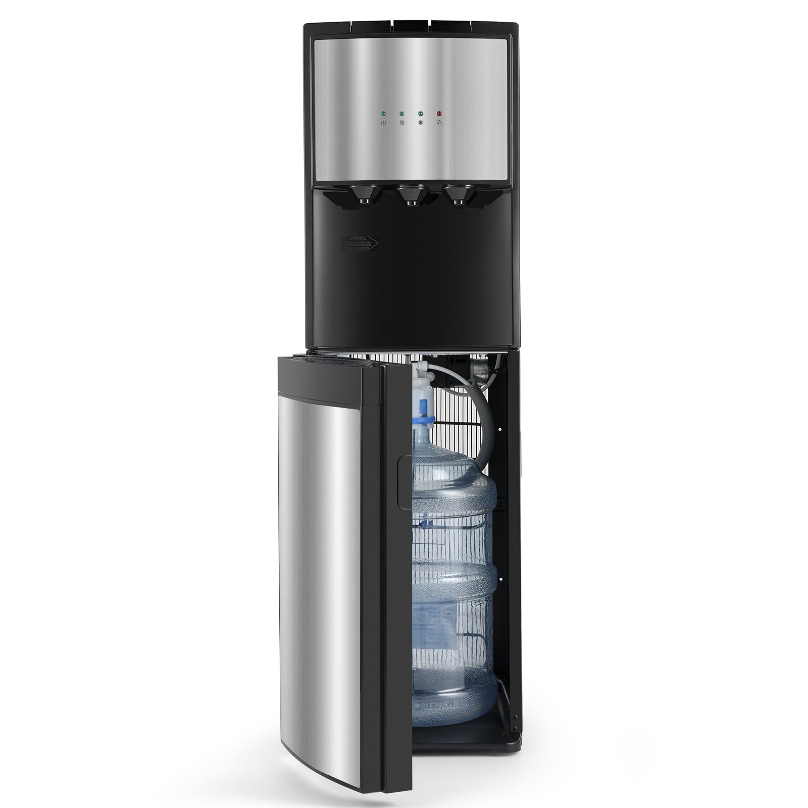 5 Gallon Bottom Loading Water Cooler Dispenser Hot/Cold/Room 3-Temperature Compressor Cooling with Child Safety Lock