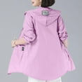 thumbnail image 5 of Ruimatai Women's UPF Sun Protection Hooded Jacket Long Sleeve Lightweight Zippered Pocket Casual Outdoor Windbreaker Fashion Tops, 5 of 5
