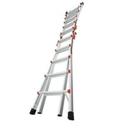 Little Giant Ladders Velocity 22-ft Multi-Position Aluminum Ladder with Wheels