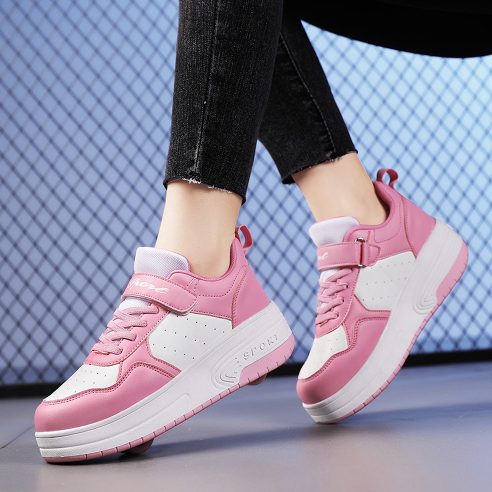 Pink sneakers for boys best sale