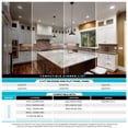 thumbnail image 4 of LUXRITE 6 Inch Ultra Thin LED Recessed Light with J-Box, 12W, Color Temperature Selectable 2700K | 3000K | 3500K | 4000K | 5000K, Dimmable Wafer Light, 1000 Lumens,, 4 of 9