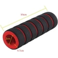thumbnail image 2 of Puños de manillar de bicicleta, agarre antideslizante para bicicleta, scooter, crucero, silla de ruedas, esponja de ciclismo, 1 par (rojo) Rojo Verde, 2 of 5