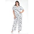 thumbnail image 1 of Set pantalon y blusa Roman Fashion /Tallas Extras, 4340 (Blanco /negro) blanco 40, 1 of 6