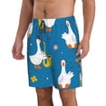 thumbnail image 2 of Disketp Men'S Swim Trunks Hawaiian Breathable Surf Beach Swimsuits Mesh Lining Beach Shorts With Pockets-Cartoon Goose, 2 of 9