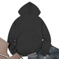 thumbnail image 6 of Women Blouses Womens Zip Sweatshirt Short Sleeve Sweater Women Came Hoodie Quarter Zip Sweater Workout Athletic Pullover Hoodie Women's up Oversized Workout Sweatshirt round Oversized Black S, 6 of 7