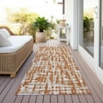 thumbnail image 6 of Addison Rugs Chantille Indoor/Outdoor Transitional Lines Terracotta Washable Runner Rug, 2'3" x 7'6", 6 of 6