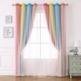 thumbnail image 2 of Rideaux à Étoiles à Double Couche pour Enfants, Rideaux d'Extérieur pour Chambre de Bébé, Rideaux à Oeillets, Panneaux Longs, Rideaux L x H ( of ), 2 of 9