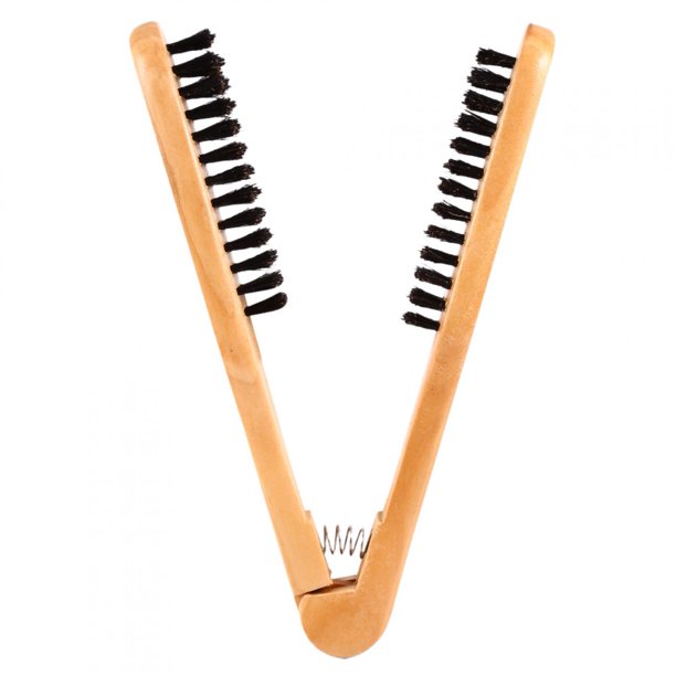 Peine De Peluquería Cepillos Dobles, Salón De Bricolaje Peluquería Plancha De Pelo Peine De Madera De Doble Cepillo Antiestático Ecomeon no