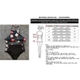 thumbnail image 2 of Honganda Female Bathing Suit, Floral Print U-Neck Tops+ High Waist Panties, 2 of 7