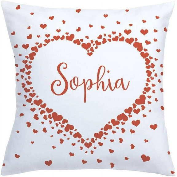 Personalized My Name Heart Pillow