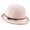 Beige, variant on Cotton Linen Knitted Breathable Bowler Hat Literary Rolled Edge Small Knot Women Bucket Hat Outdoor Leisure Hundred