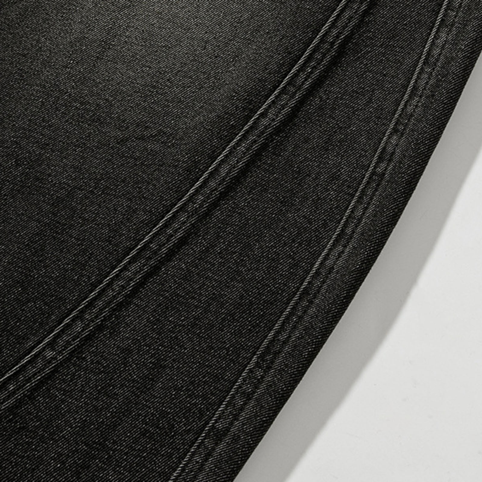 HOOMEUMY Relaxed Straight Men Male Vintage Baggy Jeans Retro Washed Workwear Jeans Casual Loose Pants Casual Denim Pants Black 10