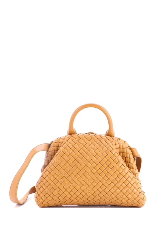 Pre-Owned Padded Handle Tote Intrecciato Nappa Small By Rebag