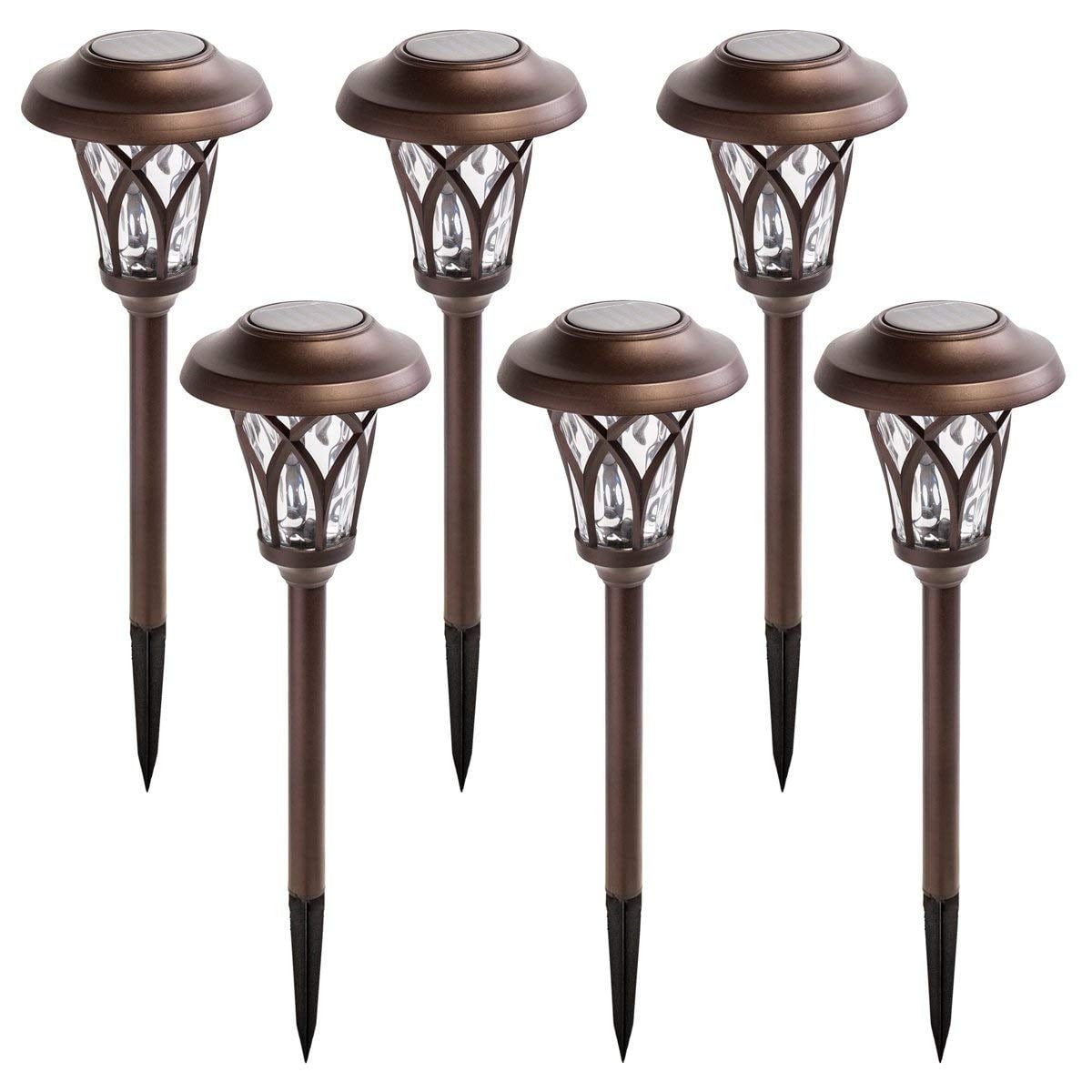 Solar Pathway Lights Outdoor, 6 Pcs Super Bright High LUMEN Solar