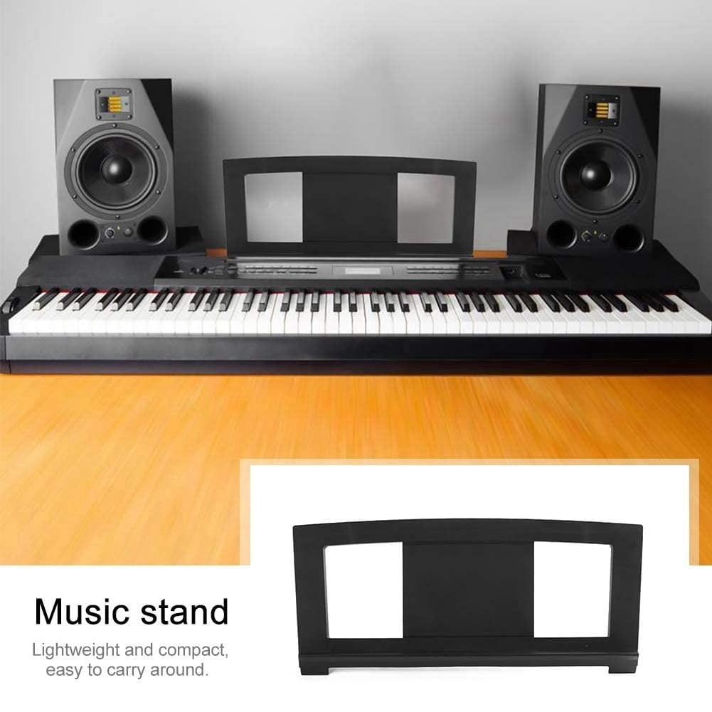 Music Stand Compatible with Numerous for Models of Music Keyboard,Keyboard Stand Sheet Music with 4 Music Clip