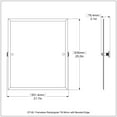 thumbnail image 2 of Frameless Rectangular Tilt Mirror with Beveled Edge in Polished Chrome, 2 of 2