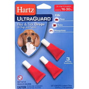 Hartz Mountain 50443213 Dog Flea &Tick Dual Drops, 31-60
