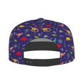 thumbnail image 5 of Adjustable Baseball Cap, purple Dinosaur Flat Bill Trucker Flat Brim Hats Dad Hat for Men Women - Snapback Hat Adjustable Size, 5 of 7