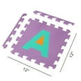 thumbnail image 4 of Easy Playhouse Soft Foam Floor Puzzle Tiles for Children, Non-toxic EVA 36 Interlocking Foam Tiles with 24 Borders for Playroom, Nursery or Gym, Numbers and Letters, 4 of 10