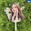 AkoaDa Kpop Blackpink Jennie Jisoo Portable Clear PVC Hand Fan Lisa Rose Summer Gift