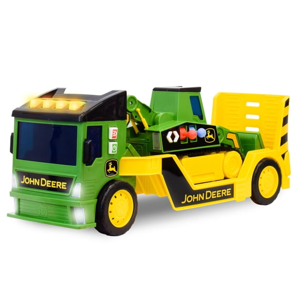 Mega Mover de juguete John Deere con 2 camiones grandes para niños mayores de 3 años
